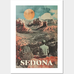 Sedona Serenity: Reflective Meditation in Red Rock Canyons Posters and Art